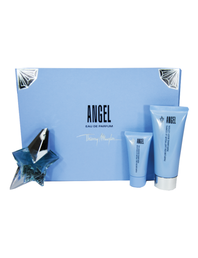 Kit Angel Eau Parfum 25 ml + Shower Gel 30ml + Body Lotion 100ml