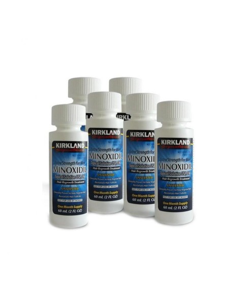 MINOXIDIL KIRKLAND 5% ORIGINAL 6 FRASCOS KIT 6 MESES