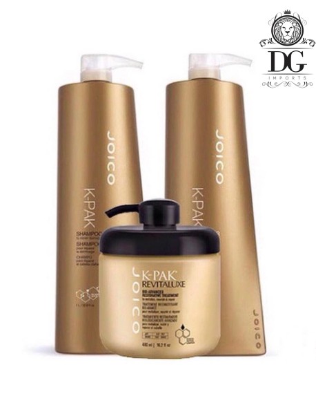 Kit Shampoo, Condicionador e Máscara Joico K-PAK  Color Therapy e Revitaluxe