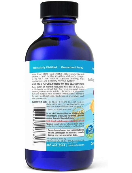 ÔMEGA 3 INFANTIL DHA NORDIC NATURALS IMPORTADO 119ML